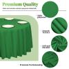 12 Pack Round Tablecloth 90 inch Green Table cloths for Round Tables,Stain and Wrinkle Resistant Washable Polyester Tablecloths Green Table Cloth Table 90 inchround Table Cloth for Wedding Party view 3