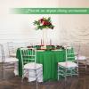 12 Pack Round Tablecloth 90 inch Green Table cloths for Round Tables,Stain and Wrinkle Resistant Washable Polyester Tablecloths Green Table Cloth Table 90 inchround Table Cloth for Wedding Party view 4