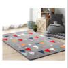 FIBERFUSION Flags Designer Carpet Fur Rugs for Children's Room Bedroom Living Room Microfiber Rugs Modern Interior Carpets Grey (Size, 7x10) view 1