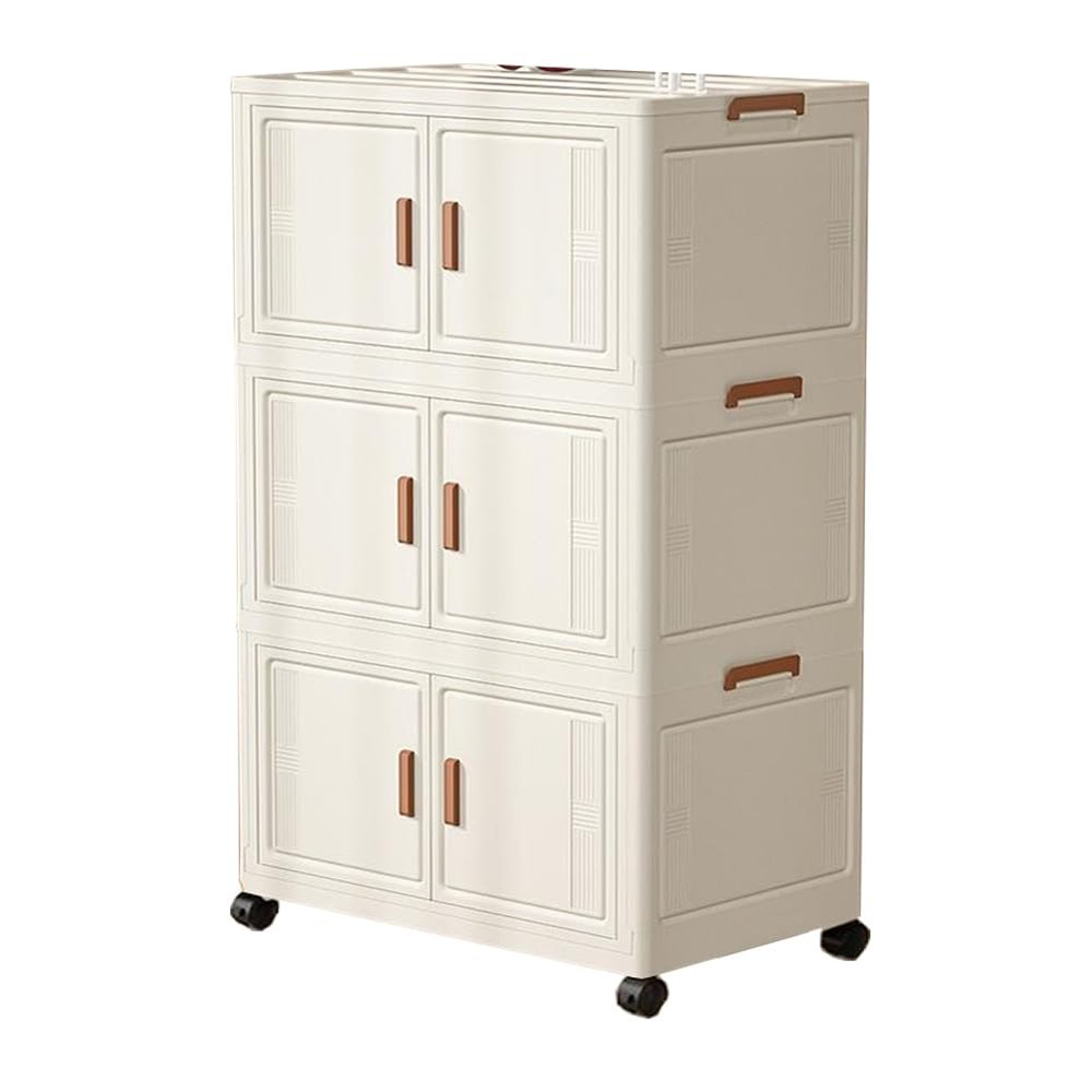 SPXMQSS Storage Boxes with Lids Large, Stacking Storage Boxes Front Opening, Foldable Storage Box Plastic Storage Bins whit Wheels for Bedrooms, Living Rooms, Kitchens