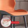 OZSSLJJ 2-piece dining chair, wear-resistant tech fabric seat backrest(C,Black feet) view 4
