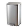 YUJUNDZSW Trash Cans 8/13 Gallon Heavy Duty Hands-Free Trash Can with Lid, Brushed Stainless Steel Commercial/Kitchen Step Trash Can, Soft Close Lid and Inner Bucket Kitchen Trashcan(30L) view 1