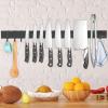 23 Inch knife magnetic strip with 4 hooks & Additional 5 hooks view 2