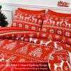 YIYEA Christmas Comforter Set, 7 Pieces Bed in a Bag, Christmas Bedding Sets with Comforter, Flat Sheet, Fitted Sheet, 2 Embroidered Pillowcases, and 2 Printed Pillowcases, King view 4
