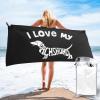 Byoblu I Love My Daschund Beach Towel Absorbent Bath Towel Quick Dry Towel Oversized Super 27.5"X55" view 1