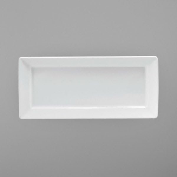 212 Main 8 x 7 in. Porcelain Rectangular Platter Bright White