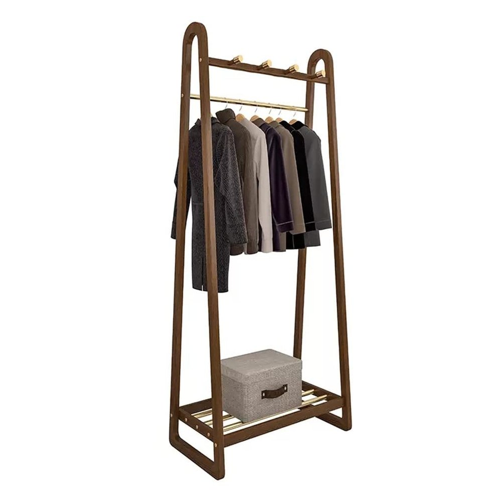 ZCSO Corner Coat Rack Floor-to-Ceiling Coat Rack Home Clothes Rack Bedroom Clothes Rack Indoor Clothes Rack Multi-Function Rack Standing Coat Rack(100 * 39 * 154cm)