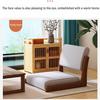RhLLvJ Portable Floor Chair, Japanese Style Legless Tatami Chair with Back Support, Window Lazy Backrest Chair, Meditation Floor Seating for Living Room Bedroom Balcony Chair with Cushion(Orange) view 3
