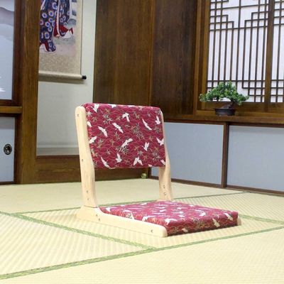 RhLLvJ Legless Tatami Folding Chair-Portable Floor Chair for Living Room & Bedroom-Comfortable Cushion-Folding Meditation Floor Seating(D)