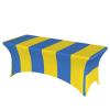 DRTGEDS Ukrainian Flag 6ft Rectangle Table Cloth Oblong Table Cover Fitted Stretch Polyester Table Covers view 1