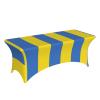 DRTGEDS Ukrainian Flag 6ft Rectangle Table Cloth Oblong Table Cover Fitted Stretch Polyester Table Covers view 3