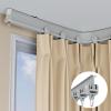 Vibeo Bendable Curtain Track Ceiling Mount with Sliding Hook, L/U/S- Shaped Flexible Curtain Rail for Bedroom Balcony Bathroom Study Caravans(Gray,1.6m(5.2ft)) view 1