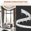 Vibeo Bendable Curtain Track Ceiling Mount with Sliding Hook, L/U/S- Shaped Flexible Curtain Rail for Bedroom Balcony Bathroom Study Caravans(Gray,1.6m(5.2ft)) view 2