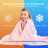 yescool Pink Weighted Blanket 5 Pounds, Blanket Gifts for Girls, Small Weighted Throw Blankets Washable Heavy Blankets, Winter Weighted Comforter for 40-70lbs, 36 * 48in view 4