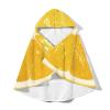 CiauCh Fruit Poncho Bath Towel,Beach Towel with Hood,Changing Towel Robe for Adults Men Women,Water Absorbent Wetsuit Change Poncho for Surfing Swimming(Yellow,150x130) view 1