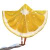 CiauCh Fruit Poncho Bath Towel,Beach Towel with Hood,Changing Towel Robe for Adults Men Women,Water Absorbent Wetsuit Change Poncho for Surfing Swimming(Yellow,150x130) view 3