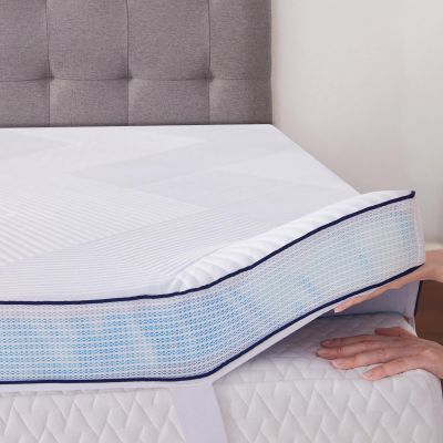 SOOSLEEPY 2 Inch Memory Foam Mattress Topper Queen Size with Removable Soft Cover Ventilated Breathable Cooling Mattress Pad Bed Topper for Back Pain and Pressure Relief, CertiPUR-US Certified