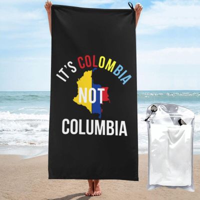 BUECDHYEI It's Colombia Not Columbias Beach Towel Absorbent Bath Towel Quick Dry Towel Oversized Super 31.5"X63"