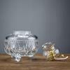 LEIXIUSM Kerosene Oil Lamps Crystal Oil Lamp Liquid Lamp Household Flower Enshrines Windproof Lamp Household Emergency Hurricane Lamp(Clear) view 3