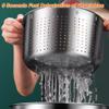2 in 1 Large Salad Spinner : 6L Stainless Steel Lettuce Spinner with Washing Basket,Bowl and Drain,Fruit Washer Spinner Bowl for Home and Kitchen Use,Pasta Chips Vegetable Spinner view 2