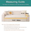 Awjcsv Couch Cover for Dogs Washable, Fuzzy Pet Couch Covers for 3 Cushion Sofa Pet Friendly, Non Slip Sofa Cover (White, 27.6" x 70.9"/70 x 180cm) view 3
