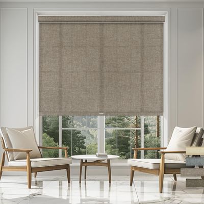 Sulugood Light Filtering Roller Shades,Cordless Linen Roller Blinds,Room Darkening with Cassette Valance Protecting Privacy Window Shades for Home Office Living Room,Light Pink,25" W x 48" H