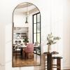 Easly Arched Full-Length Mirror, 36"x78" Arched Floor Mirror with Stand, Wall-Mounted for Bathroom, Dressing Room - Hanging or Leaning - Full Body Mirror for Bedroom, Black view 3
