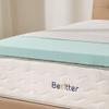 Bedtter 3 Inch Cooling Mattress Topper King, Ice Silk Pad Memory Foam Bed Topper, Pressure Relief & Non-Slip view 4
