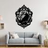Aportif Metal Gothic Wall Art, Gothic Metal Wall Decor, Crow Decorations, Bird Art, Halloween Decorations, Living Room Decor (Gold, 22x30 in | 55x76 cm) view 4