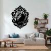 Aportif Metal Gothic Wall Art, Gothic Metal Wall Decor, Crow Decorations, Bird Art, Halloween Decorations, Living Room Decor (Black, 13x19 in | 34x47 cm) view 1
