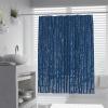 OLLIAR Home Modern Chic Stall Shower Curtain Navy Blue Curtains for Bathtub Decor Abstract Vertical Stripes Prints Long Fabric Bath Curtain 54x78 Inches view 2