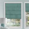 Sulugood Cordless Roman Shades for Windows Blackout Roman Blinds,Room Darkening Thermal Insulated Window Shades for Home Living Room Bedroom, Blackout - Green 58" W x 36" H view 1