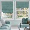 Sulugood Cordless Roman Shades for Windows Blackout Roman Blinds,Room Darkening Thermal Insulated Window Shades for Home Living Room Bedroom, Blackout - Green 58" W x 36" H view 2
