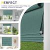 Sulugood Cordless Roman Shades for Windows Blackout Roman Blinds,Room Darkening Thermal Insulated Window Shades for Home Living Room Bedroom, Blackout - Green 58" W x 36" H view 4