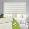 MoDanCeQ No Drill Zebra Blinds for Windows 62" W x 56" H,Brown view 1