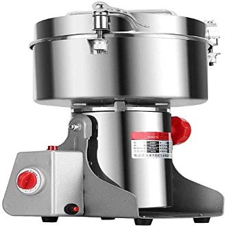 Electric Grain Grinder Superfine Mill 2500G Powerful Electric Grain Mill Grinder Flour Mill Stainless Steel High-Speed Cereal Mill Grinder Herb Grinder Corn Mill Family Medicial Powder Machine
