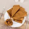 5 Shimmer Gold Premium 20x20 in Scuba Polyester Dinner Table Cloth Napkins Wedding Party Events Reception Home Decorations Supplies view 2
