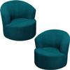 YISURY Swivel Barrel Chair Cover, Stretch Tub Chair Covers Modern Swivel Accent Chair Slipcover Round Club Armchair Slipcover Furniture Protector for Living Room view 1