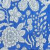 80x120 Inches Rectangle Hand Block Printed Cotton Tablecloth, White Blue Floral Table Cloths Washable, Indian Table Linen for Valentine Thanksgiving Gifts Home Decor Dinning Outdoor view 3