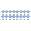 Duvet Clips, Bed Sheet Clips with Cotton Surfaces 16PCS Mushroom Shaped Duvet Snaps to Hold Comforter for Quilts, Cushions, Curtains, Sofa Covers (Blue) view 1