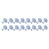 Duvet Clips, Bed Sheet Clips with Cotton Surfaces 16PCS Mushroom Shaped Duvet Snaps to Hold Comforter for Quilts, Cushions, Curtains, Sofa Covers (Blue) view 4