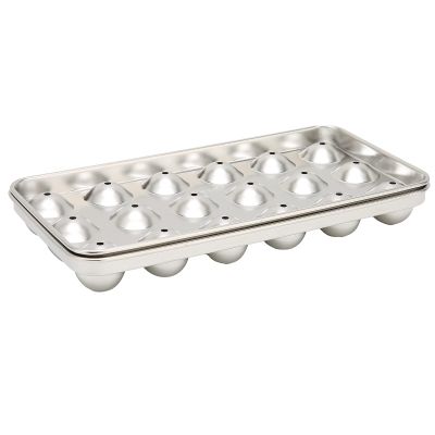 Metal Trays, Stainless Steel Trays with Round Edges Design 18 Grid 304 Stainless Steel Stainless Steel for Wine Beverage Bar Restaurant
