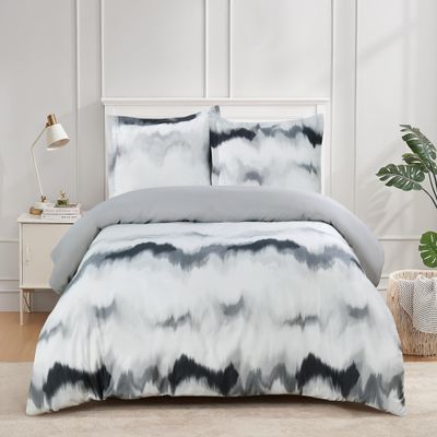 Majestic Giftware Madison Linen 8 Pcs 48" Full Size Duvet Bedding Set (BL512-48F) | Frosty Bliss 300 TC 100% Cotton Sateen |2 Fitted Sheets, 2 Duvets, 4 Pillowcases - Ritz Collection