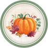 Harvest Wishes Party Supplies | Bundle Includes Paper Plates & Napkins for 8 People | Fall Pumpkins, Sunflowers, Foliage Theme view 4