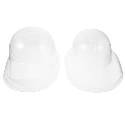 LALADEFIEE 2pcs Transparent Baseball Cap Holder Portable Hat Display Stand Lightweight Hat Support for Travel Prevents Deformation Stylish Storage