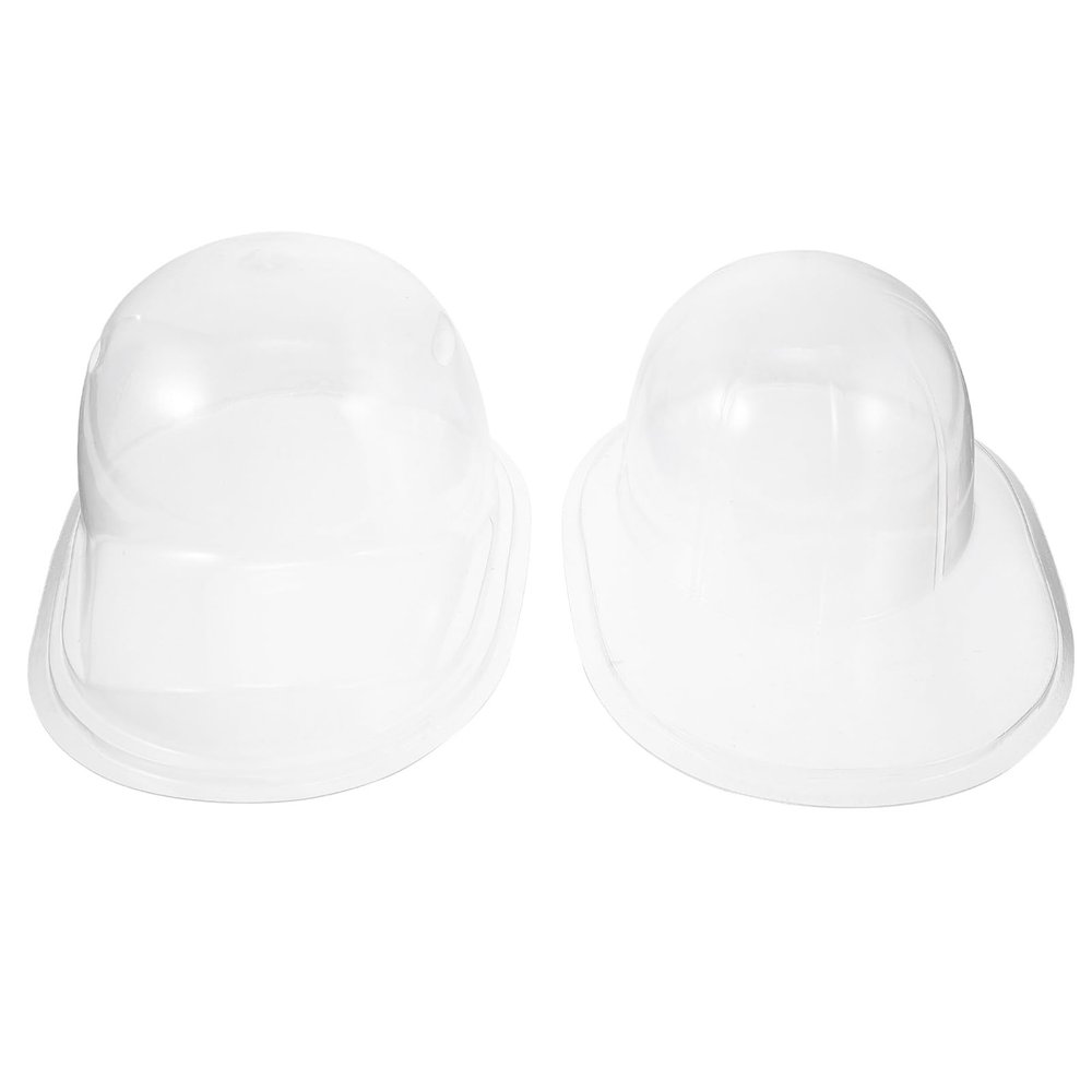 LALADEFIEE 2pcs Transparent Baseball Cap Holder Portable Hat Display Stand Lightweight Hat Support for Travel Prevents Deformation Stylish Storage