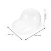 LALADEFIEE 2pcs Transparent Baseball Cap Holder Portable Hat Display Stand Lightweight Hat Support for Travel Prevents Deformation Stylish Storage view 4