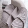HAZELYA Waffle Cotton Bath Towels-100% Turkish Cotton, Quick Dry, Ultra Soft, Premium Absorbent, Weave Design, Fast Drying-2 Pieces Bath Towel Set (1 Large Bath Towel and 1 Hand Towel) (Beige) view 1
