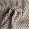 HAZELYA Waffle Cotton Bath Towels-100% Turkish Cotton, Quick Dry, Ultra Soft, Premium Absorbent, Weave Design, Fast Drying-2 Pieces Bath Towel Set (1 Large Bath Towel and 1 Hand Towel) (Beige) view 2