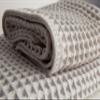 HAZELYA Waffle Cotton Bath Towels-100% Turkish Cotton, Quick Dry, Ultra Soft, Premium Absorbent, Weave Design, Fast Drying-2 Pieces Bath Towel Set (1 Large Bath Towel and 1 Hand Towel) (Beige) view 4